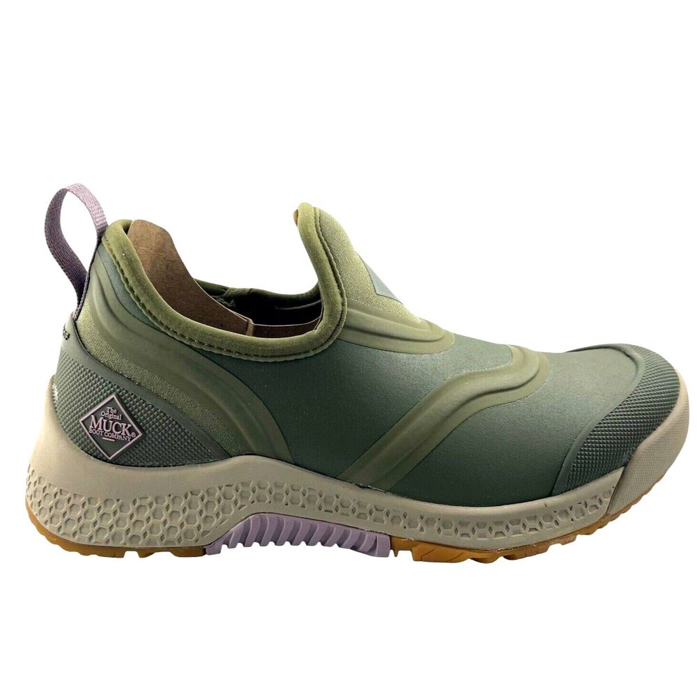 Muck Outscape Low Slip On Boot Green Women’s Shoe Sz 5  New In Box